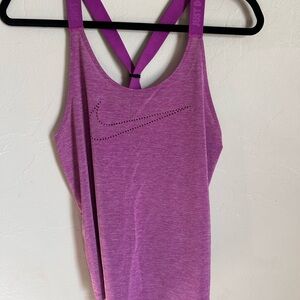 Nike Women's Heathered Purple Tank Top